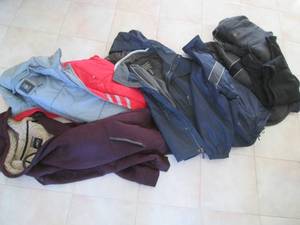 Lot of coats and other clothes...