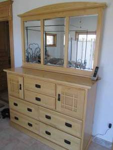 Dresser with mirror, 5 wide...