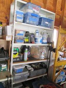 Metal shelf 3 wide 87 tall...