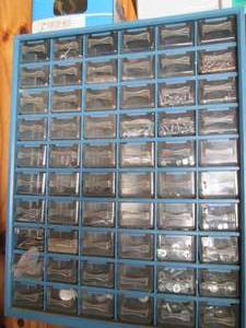 Parts organizer filled with fastner...