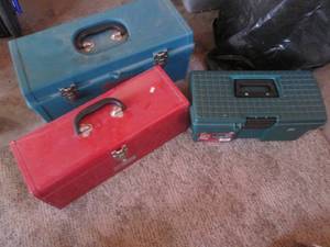 3 Empty tool boxes...