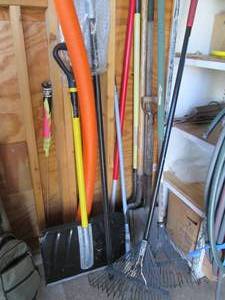 Lot of yard and garden tools