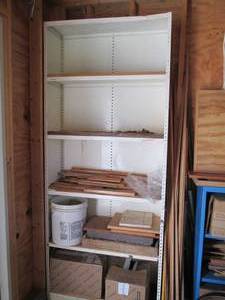 Shelf measuring 36 x 12 x 88 with ...