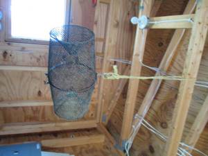 Metal mesh minnow basket...