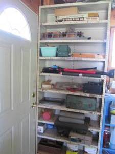 Shelf with contents, 36 x 12 x 88 ...