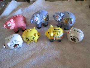 Collection of piggy banks