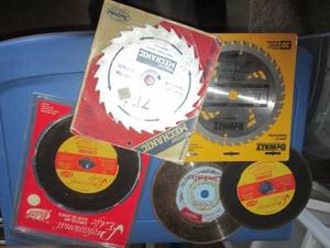 Circular saw blades, as pictured...