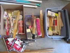 Painting Supplies brushes, shims, r...