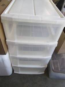 4 Drawer Plastic storage...