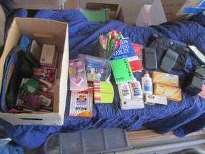 Office supplies Pens, calculators...