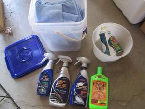 Turtle Shine car cleaning supplies...