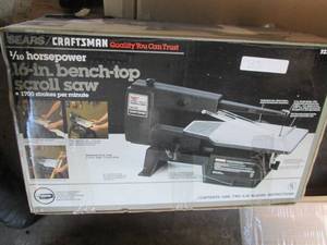 New 16 benchtop scroll saw