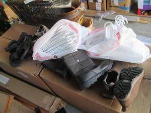 New Mens size 12 shoes, hangers and gently worn sandals