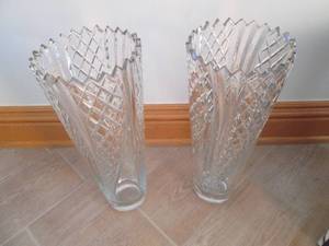 Pair of tall decorative vases