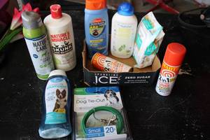 Pet care lot flea and tick spray, s...