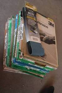 Huge assortment of sandpaper...