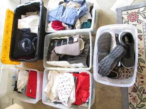 A large collection of clothing and ...