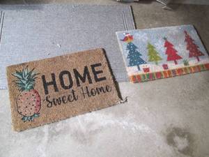 2 Door rugs and a small area rug