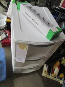 3 Drawer plastic storage...