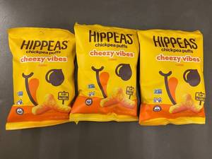 Hippeas Cheezy Vibes Chickpea Puffs 1.5 oz (Lot of 3)