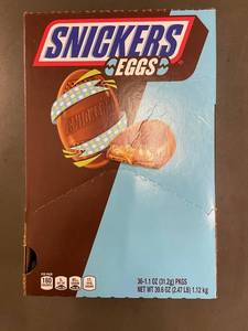 Snickers Eggs 36-Count Box Seasonal Item