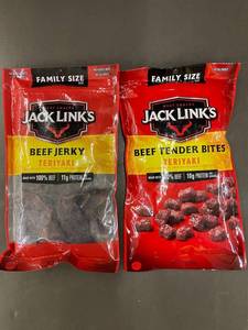 Jack Links Beef Jerky Teriyaki & Beef Tender Bites Teriyaki - Family Size 10 oz - 2-Pack