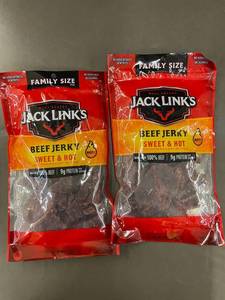 Jack Links Beef Jerky Sweet & Hot, Family Size 10 oz (2 Pack)