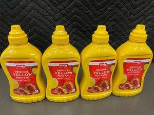 Weis Original Yellow Mustard 14 oz - 4 Bottles