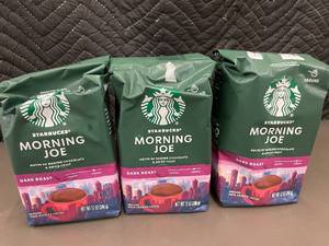 Starbucks Morning Joe Dark Roast Ground Arabica Coffee 12 oz - 3-Pack
