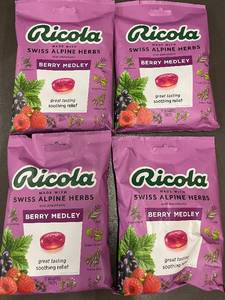 Ricola Berry Medley Cough Drops - Swiss Alpine Herbs - 4 Bags