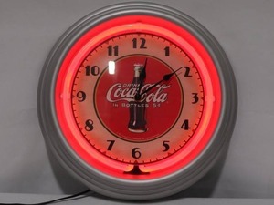 Coca-Cola 15 in Diner Clock with Genuine Neon &amp Original Box
