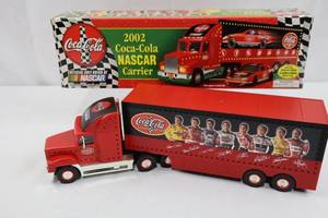 2002 Coca-Cola Nascar Carrier Die-Cast Truck Set in Original Package