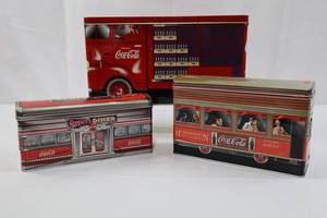 Vintage Coca-Cola Tin Storage Containers (Lot of 3)