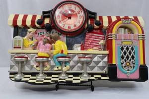 Vintage Malt Shop Coca-Cola Wall Clock