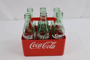 Coca-Cola Glass Bottle Six-Pack in Carrier