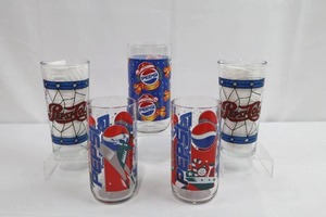 Pepsi Holiday Glasses Set of 5