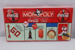 Monopoly Coca-Cola Collectors Edition Board Game New Sealed