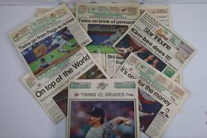 Minnesota Twins Star Tribune Newspapers 1991 World Series