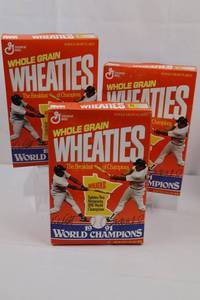 Wheaties 1991 World Champions Cereal Boxes wCereal Inside