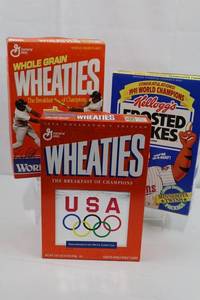 Wheaties &amp Kelloggs Olympic Cereal Boxes (Lot of 3)