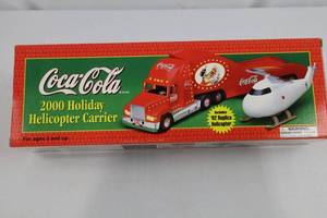 Coca-Cola 2000 Holiday Helicopter Carrier Limited Edition NIB