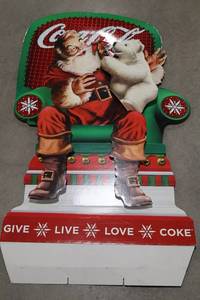 Coca-Cola Santa 3D Advertising Sign