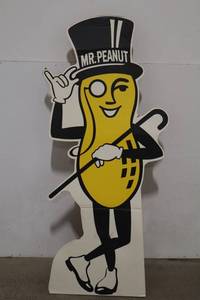 Mr. Peanut Cardboard Advertising Standee 59 X 28