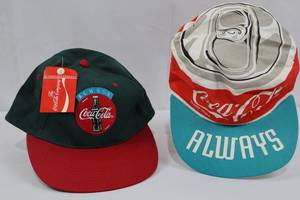 Coca-Cola Baseball Caps (Lot of 2)