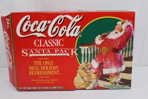 Coca-Cola Classic Santa Pack 1997 Edition 24-can Case