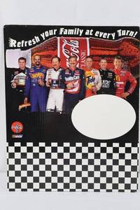 Coca-Cola Nascar Cardboard Advertising Sign wDale Earnhart #3