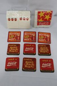 Coca-Cola Flash Coasters &amp Napkins