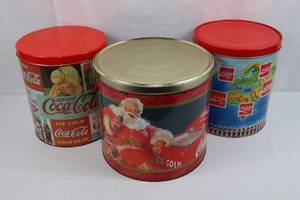 Coca-Cola Decorative Tins (Lot of 3)