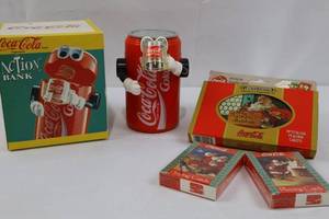 Coca-Cola Action Bank & Nostalgia Playing Cards Mixed Lot