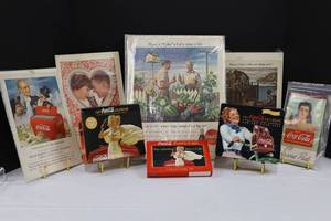 Mixed Lot Coca-Cola Advertising Prints, Calendars, Cards & Score Pad